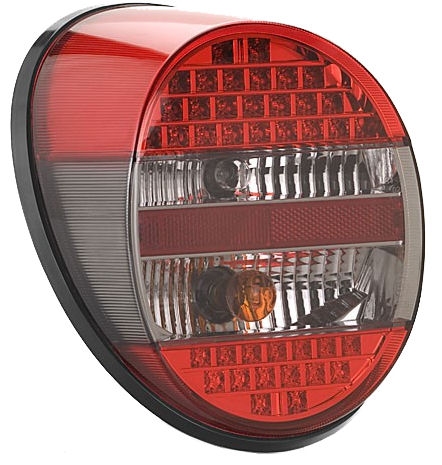 VW Käfer LED Rücklichteinheit rot / getönt / rot - Bekabo Classicparts