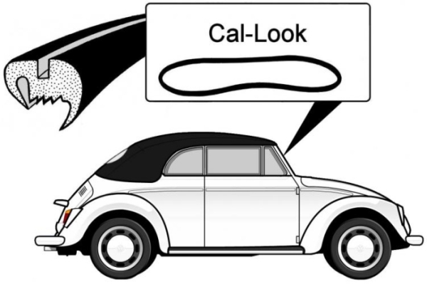 "Cal look" Dichtung Windschutzscheibe Cabrio Bild 1