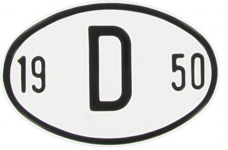 VW Käfer Länderkennzeichen "D 1950" | Deutschland 1950