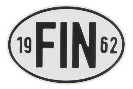 VW Käfer Länderkennzeichen "FIN 1962" | Finnland 1962
