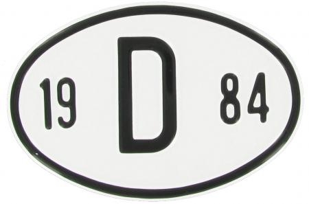 VW Käfer Länderkennzeichen "D 1984" | Deutschland 1984