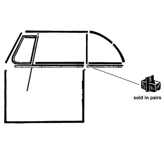 Abschluss Fensterdichtungen vor Fenster hinten Cabrio Bild 1