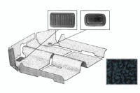 Cabrio Innenraum Teppich Set grau Bild 1