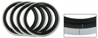 Weißwandringe 16 Zoll | 2.5 schwarz | 2.5 weiß