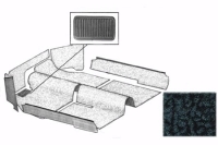 Innenraum Teppich Set schwarz Bild 1