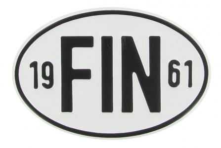 VW Käfer Länderkennzeichen "FIN 1961" | Finnland 1961