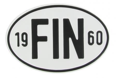 VW Käfer Länderkennzeichen "FIN 1960" | Finnland 1960