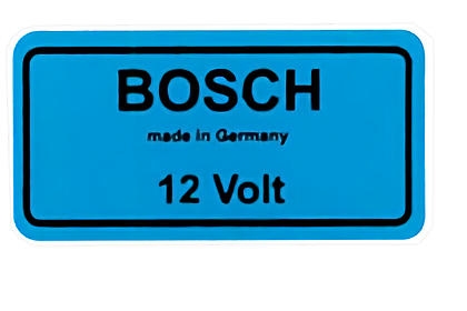 VW Käfer Zündspulen-Aufkleber Bosch 12V