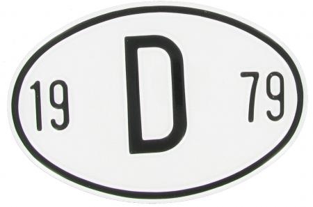 VW Käfer Länderkennzeichen "D 1979" | Deutschland 1979