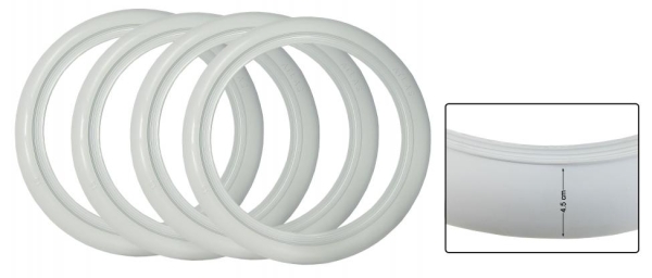 VW Käfer Weißwandringe 4,5 cm (4 Stück)
