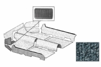 Cabrio Innenraum Teppich Set grau Bild 1