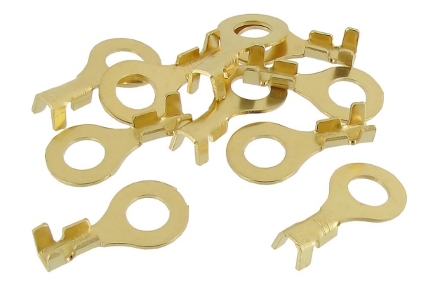 VW Käfer Unisolierte Ringkabelschuhe 6 mm (10 Stück)