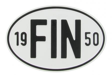 VW Käfer Länderkennzeichen "FIN 1950" | Finnland 1950